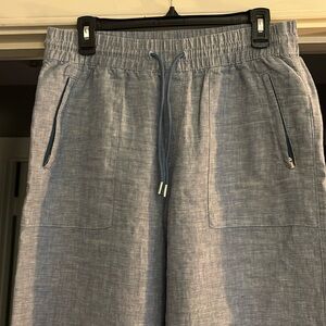 Athleta loose fit chambray pants. Size 8. Wore once but a little big. Comfy!